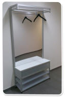 Garderobe mit Schuhbank